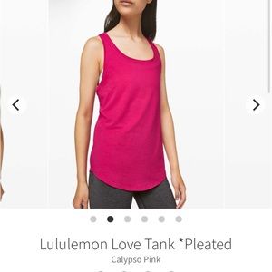 Used Lululemon Love Tank Pleated